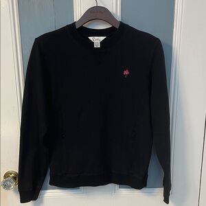 Vintage White Label Lilly Pulitzer Black Crew Neck Sweatshirt
